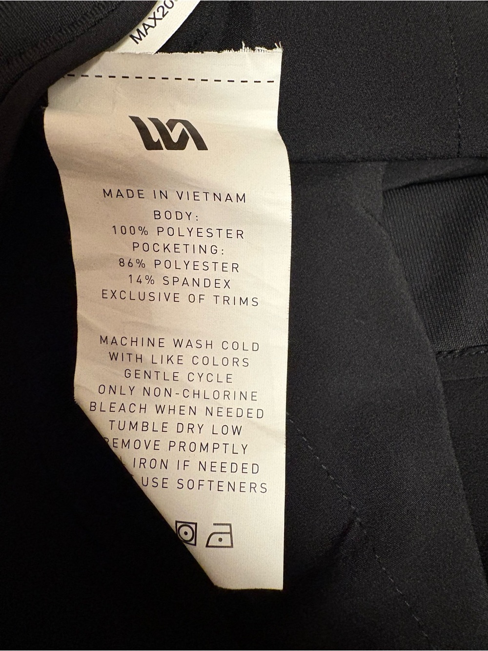 NWT Men's VRST Black Commuter Athletic Fit Pants Size 36 - Picture 13 of 13